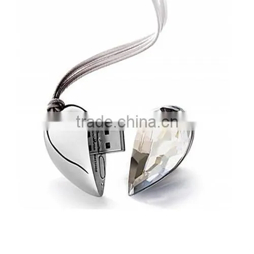 fashionable 8 gb jewelry heart USB Flash Drive