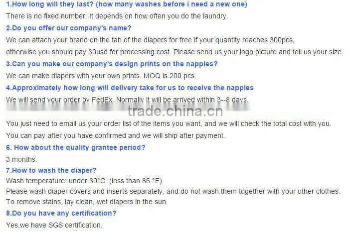 AnAnBaby Latest Machine Washable Cute Newborn Kids Diaper