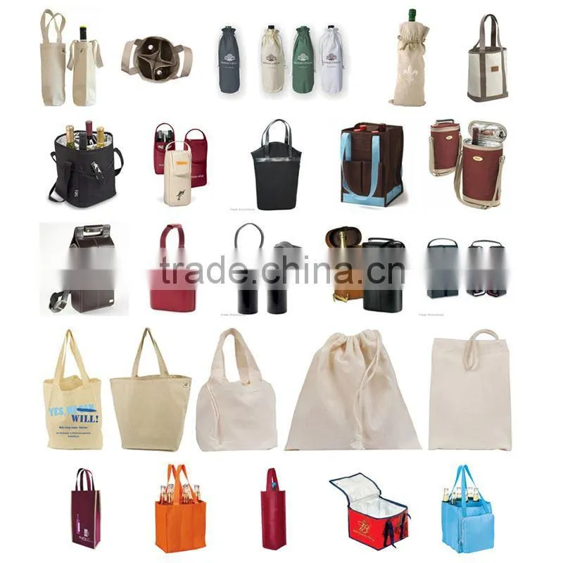 Wine Packaging Bag In Box Recyclable Wine Non Woven Bag Shopping Bag