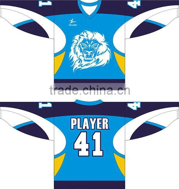 Excellent wholesale design sublimation ice hockey jersey
