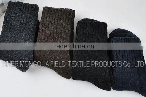 Winter Wool Wholesale Custom Men Black Socks