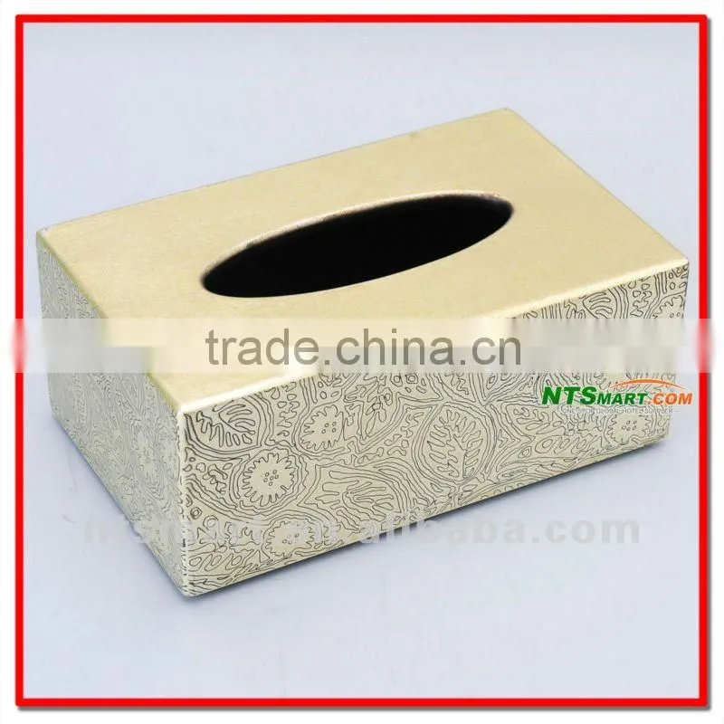 pu leather napkin paper box for hotel