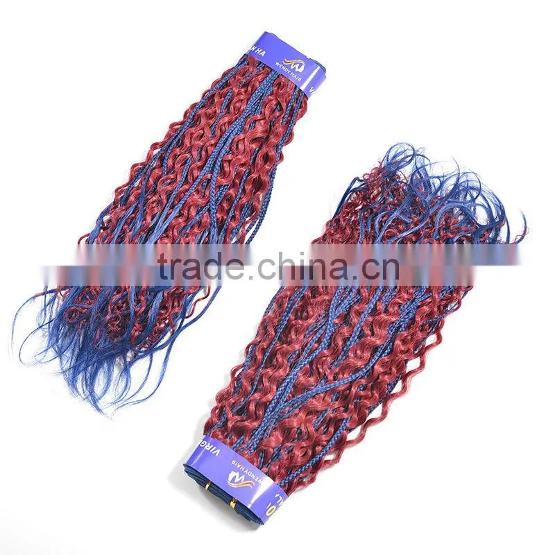 7A Big Stocks Wholesale Kinky Curl Malaysian Synthetic Hair