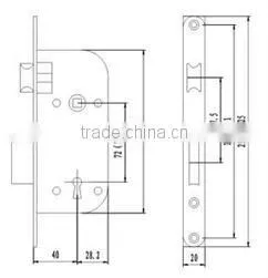 Made In Shanghai High Quality Protection Security Furniture Door Door Lock
