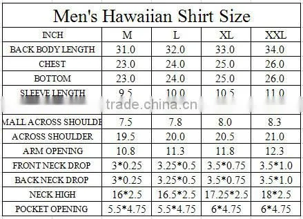 Customize Big Flower Printed Hawaiian Cotton Shirts