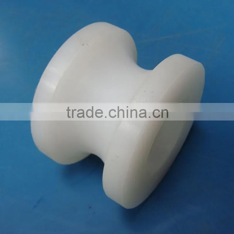 Customized wear-resistant mc nylon plastic rope sheave pulley as per your drawing
