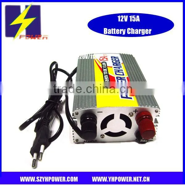 12V 15A charger compatible fo 20-150AH battery