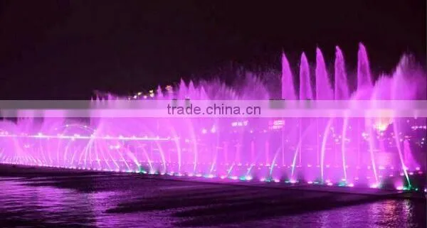 Musical Water Fountains Water Screen Movie With Multicolored Waterproof Light