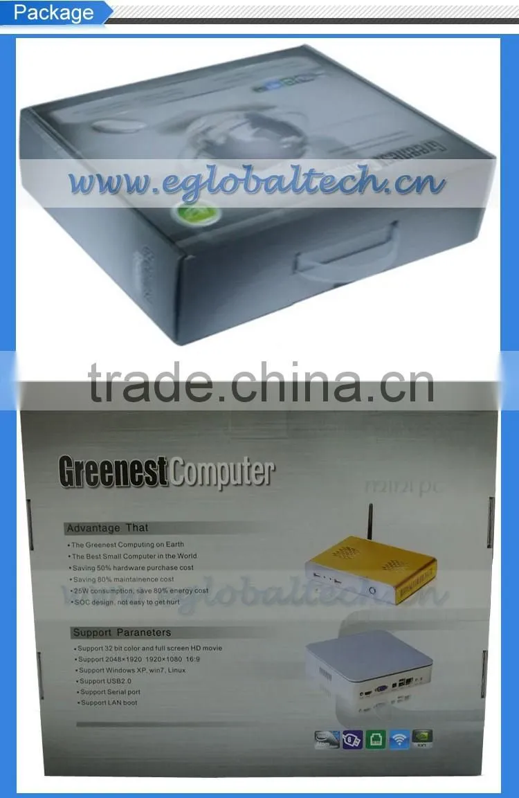 Cheap XBMC Mini Computer 4G RAM 1TB HDD 300M Dual WIFI Thin Client PC