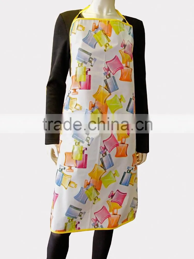 PVC with non-woven Apron/ easy clean & waterproof home kitchen apron