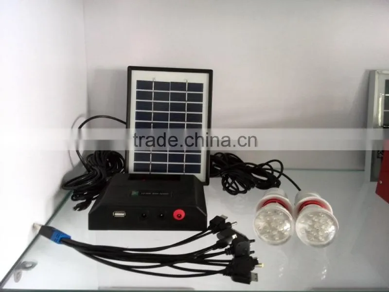 2w 9v small portable solar lighting system