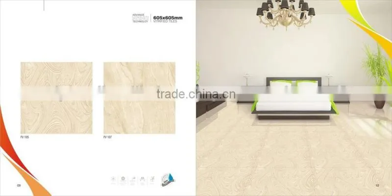 Double loading polished porcelain tile for cystal 60x60cm