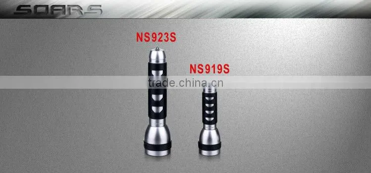Plastic Straw Hat 3 LED Flashlight Torch light