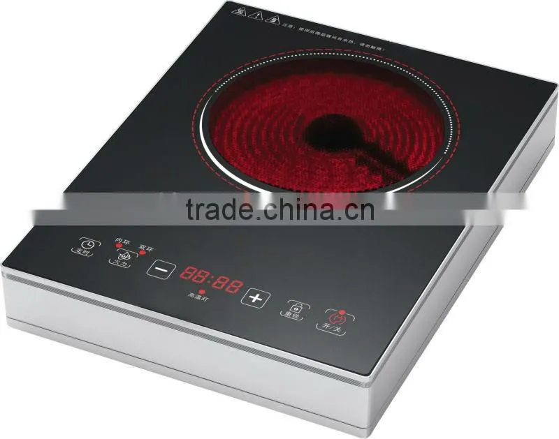 Aluminum alloy 2000w housing 4 digital display pallet stoves ceramic multi cooker