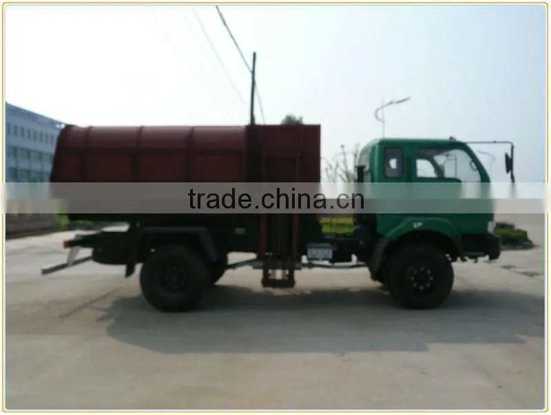 Dongfeng side loader tuck ,side loader garbage truck