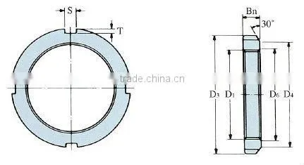 OEM/ODM adapter sleeve metal insert special bearing lock nut