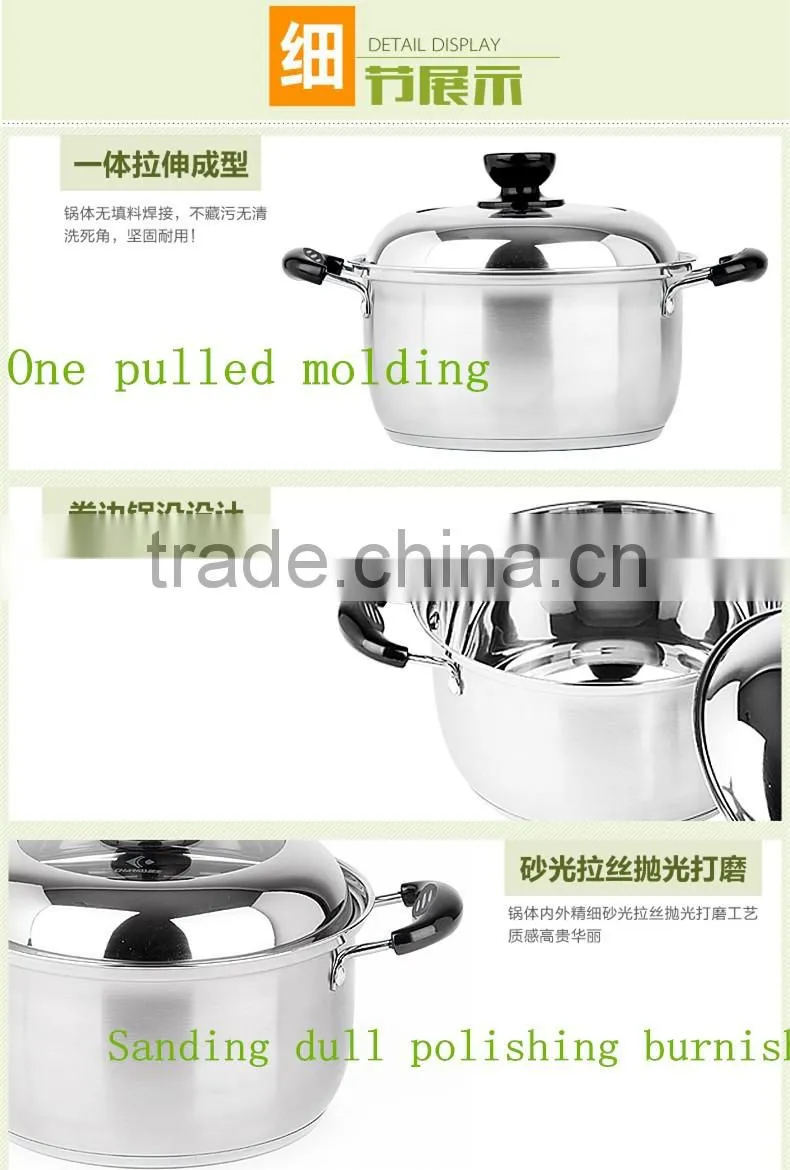 LFGB Food Grade cookware stainless steel sauce pot