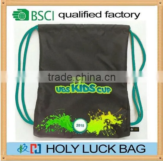 Oxford Drawstring recycled bag backpack wholesale gym rucksack
