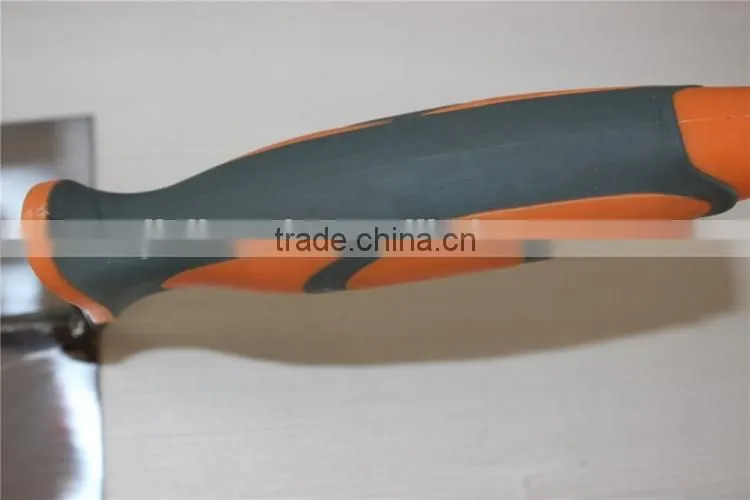 Bricklaying trowel with stainless steel blade