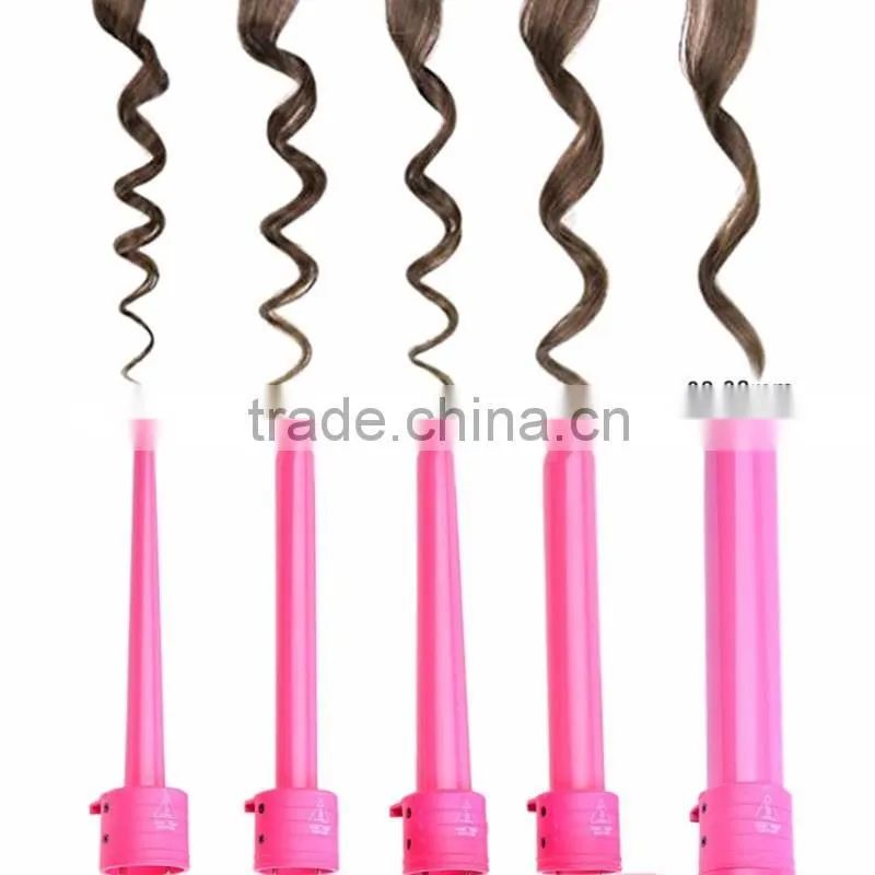 Factory OEM Professional LCD display digital hair wand curling iron