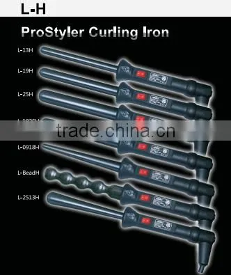 fantastic hair curler, hair curling iron, different sizes, different shapes and different color hair dressing iron