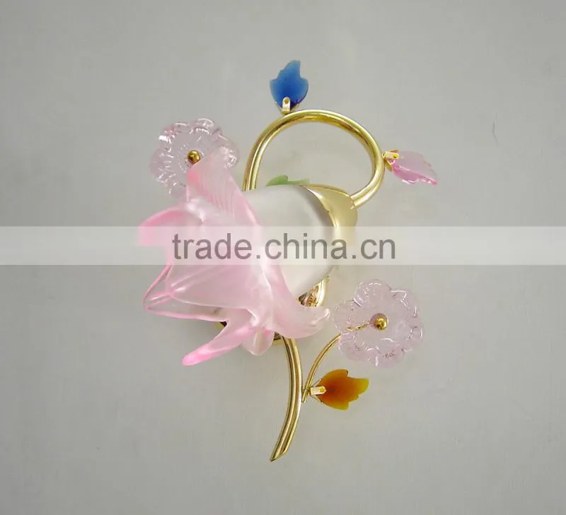 unique flower wall lamps funny&magical light colorful glass lighting
