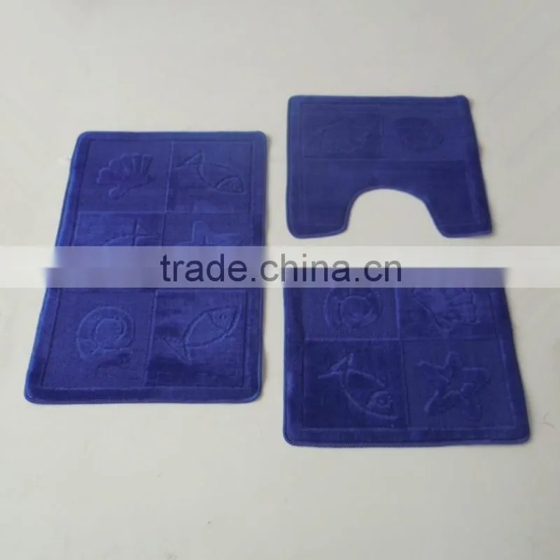 bath mat three pcs sets with TPR base