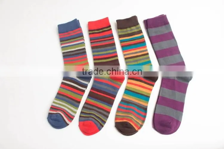BY-161410 Young girl's knee high socks Colored striped socks wholesale sock