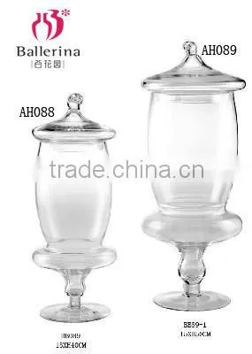 Glass food stand jar