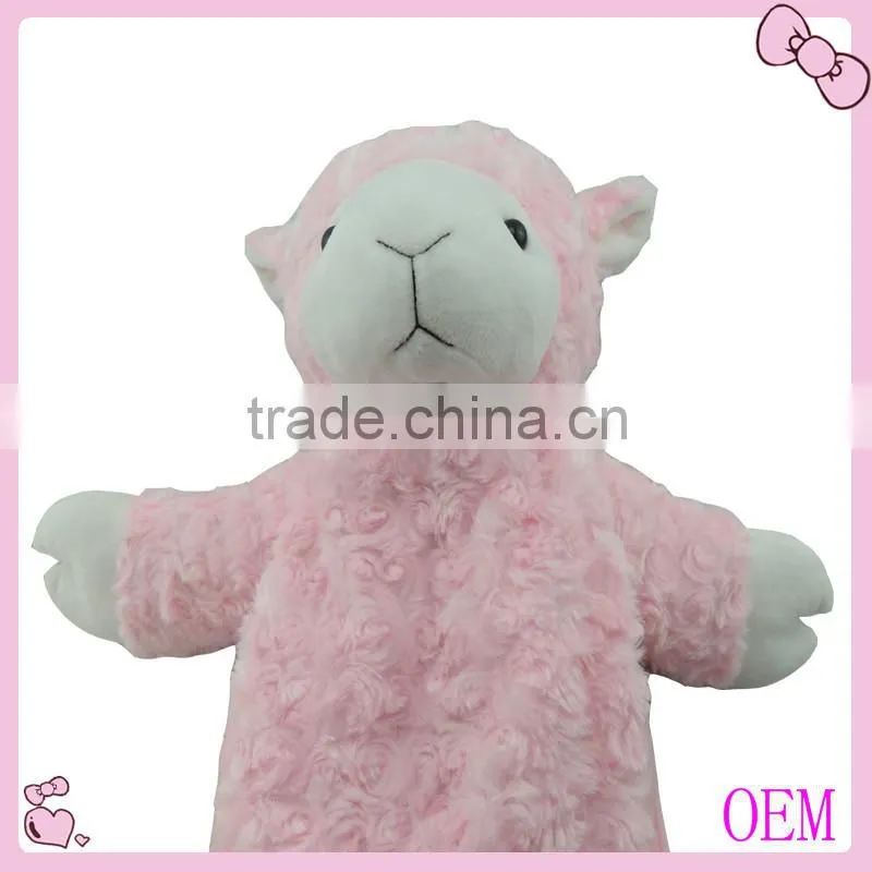 Plush animal sheep bagpack with trolley