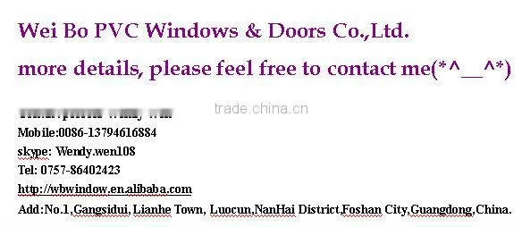 Graceful pvc casement window with blinds inside design,shutter window