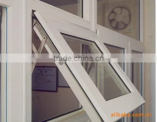decorative window awning, high quality pvc top hung windows