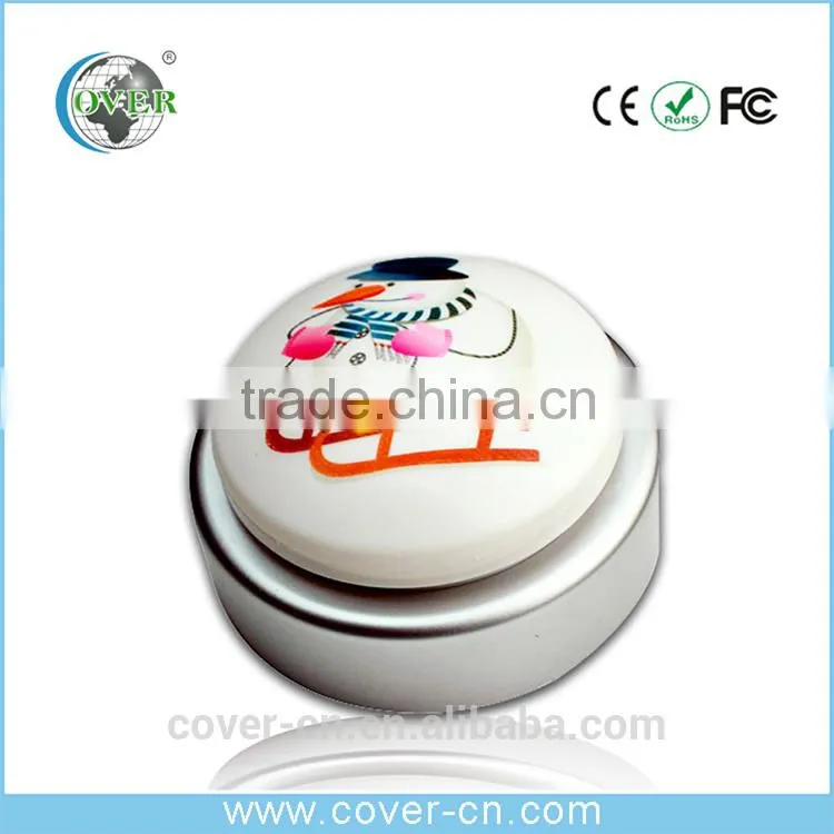 Programmable Talking Button with custom sounds/Logos For Promotional Gifts