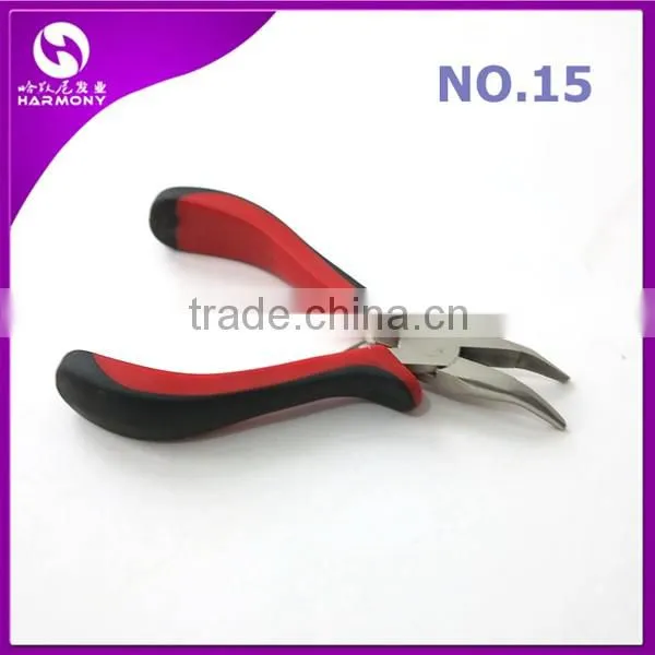 Different types professional stainless steel hair extension pliers/ Fusion pliers for micro beads hair extensions