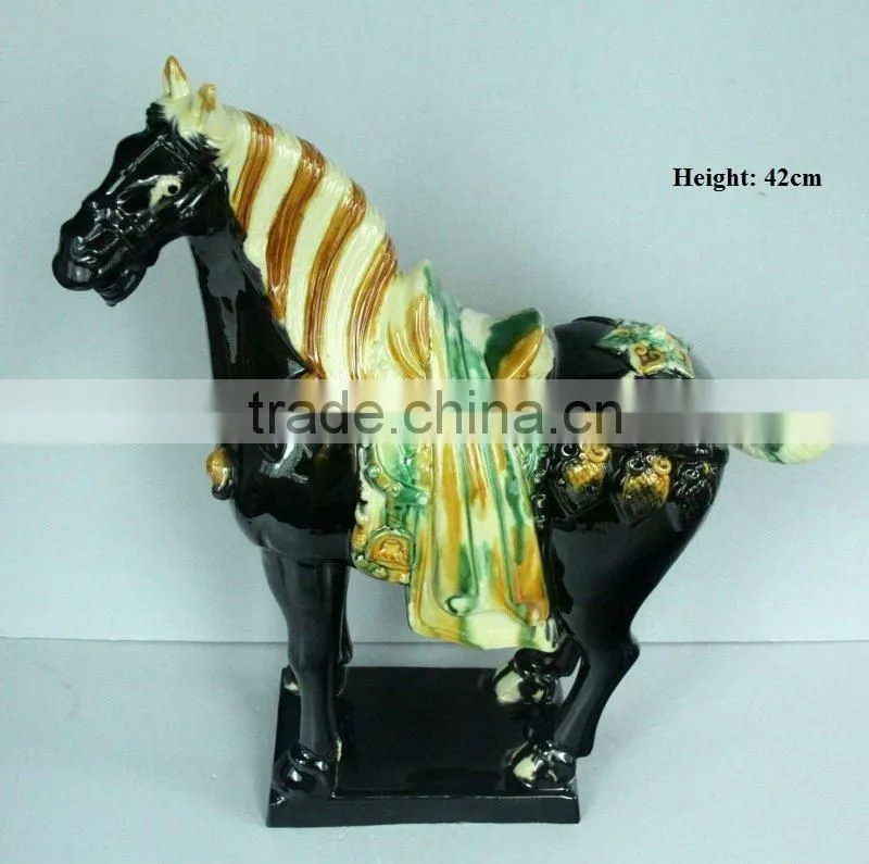 Household Tri-colored Pottery Decoration