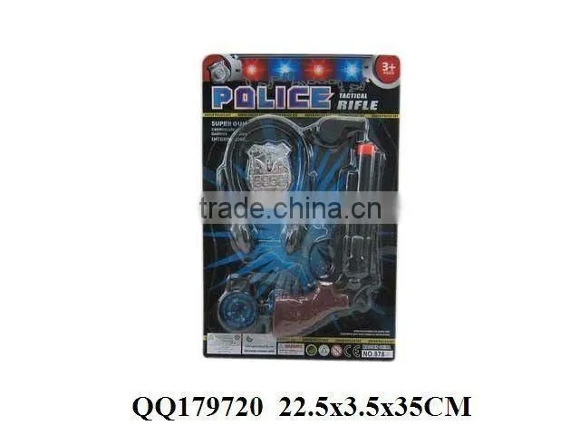 Lifelike police play set, plastic police game