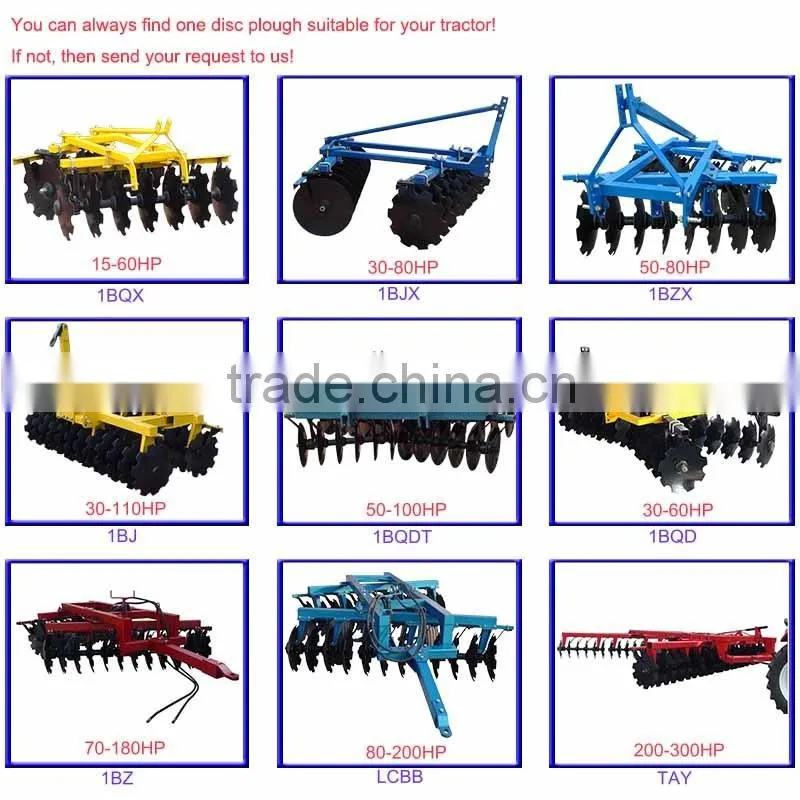 Trailed hydraulic heavy duty disc harrow