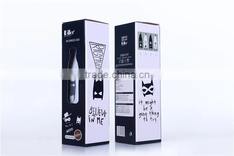 2016 new design custom logo cola thermos flask thermos bottle 500ML