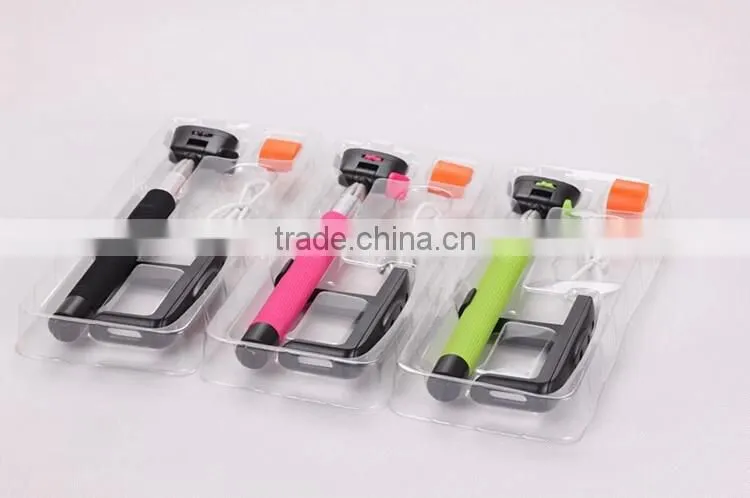 Fashion wholesale monopod monopod selfie stick for smartphone/mobile phone/camera accessory
