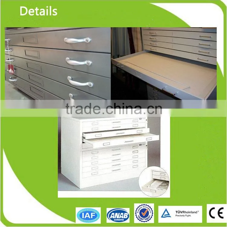 UAE Hot Sale KD Draftsman Storage Cabinet Steel Map Cabinet Drawer Map Chest