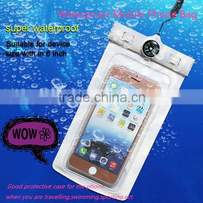 Outdoor sport PVC mobile phone pouch waterproof bag