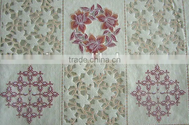 New pattern table linen-Lace Vinyl tablecloth