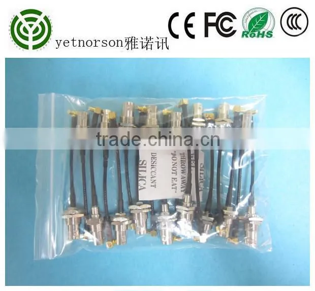 RF Coaxial Pigtail Cable SMA Male TO RP-TNC Female Adapter Connector