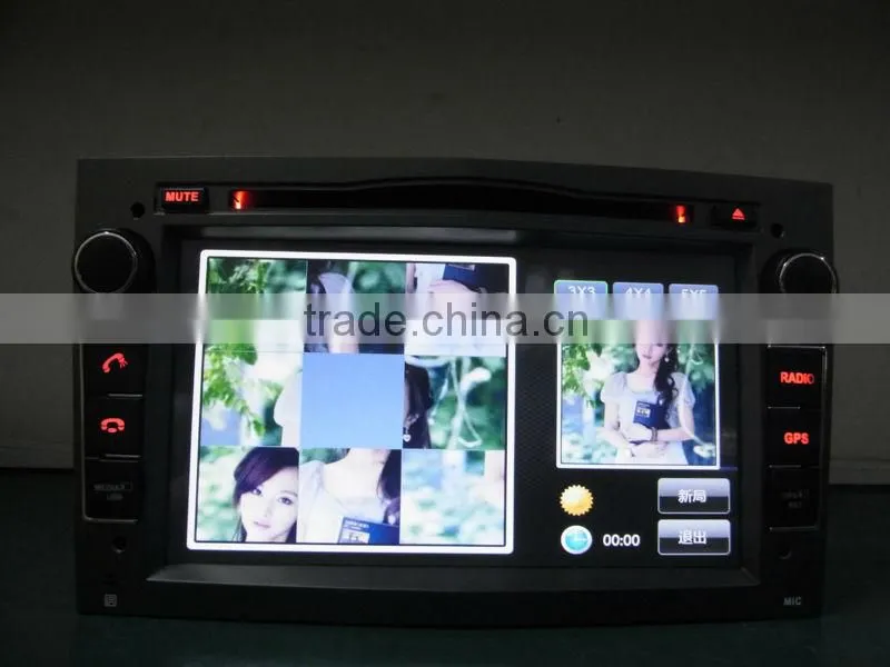 7inch double din auto multimedia for Opel with GPS/BT/FM/AM/RDS/TV/VMCD/3G/GAMES/etc