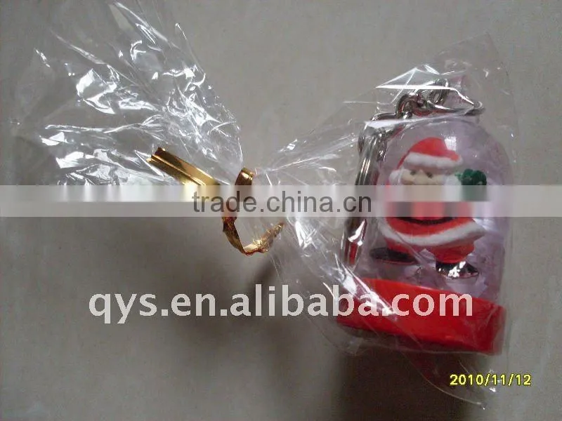 Exquisite Santa Claus water bottle key chain