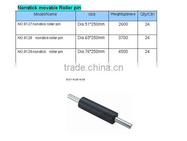 9127 BAKEST non-stick rolling pin/stainless steel roller pins/dough roller pin