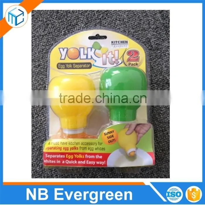 Easy clean silicone round egg yolk out separators, pluck egg yolk extractors