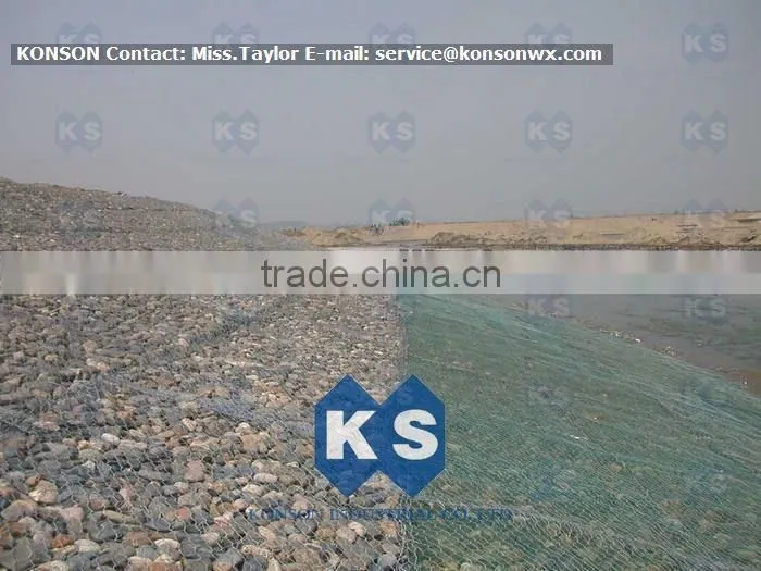 3.0-5.0mm Pvc Coated Gabion Mattress For Landslide Protection