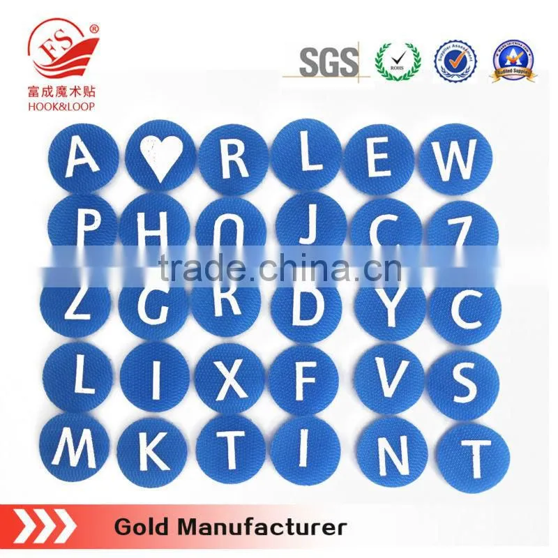 Garment magic tape letter accessory