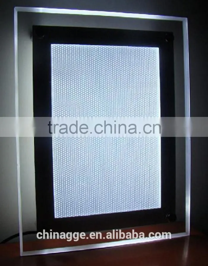 LED menu light box restaurant led advertising lightbox crystal led light box